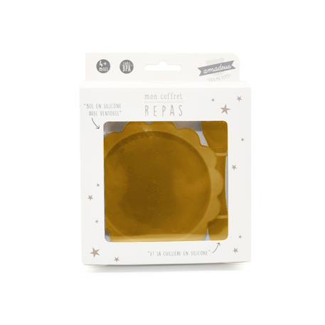 Mon coffret repas   en silicone Jaune 2 - vertbaudet enfant 