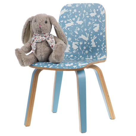 Chaise enfant  lapin (lot de 2) Bleu 2 - vertbaudet enfant 