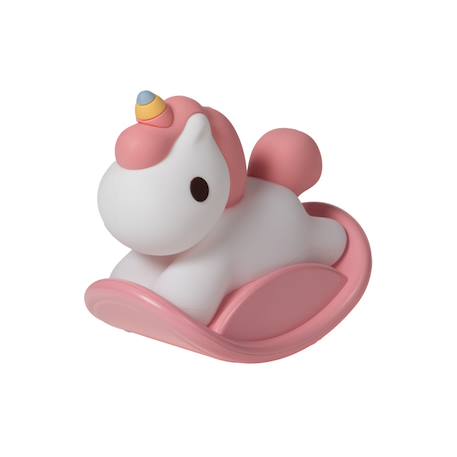Veilleuse licorne   et blanche en silicone - rechargeable Rose 4 - vertbaudet enfant 