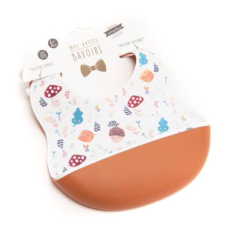 Lot de 2 bavoirs champignons Marron 2 - vertbaudet enfant 
