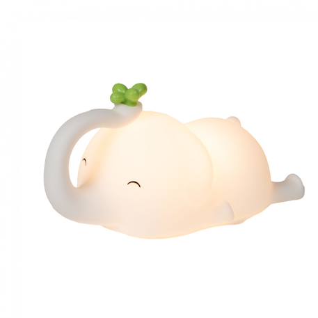 Veilleuse éléphant blanc en silicone Beige 1 - vertbaudet enfant 