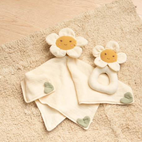 Doudou fleur marguerite Beige 4 - vertbaudet enfant 