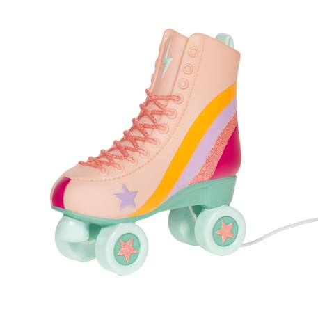 Veilleuse patin à roulettes en résine sur secteur Rose 2 - vertbaudet enfant 