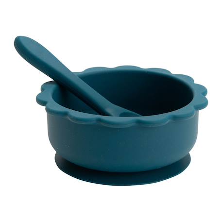 Mon coffret repas   en silicone Bleu 3 - vertbaudet enfant 