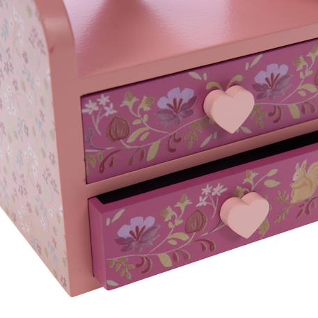 Boite à bijou miroir zoé Rose 2 - vertbaudet enfant 