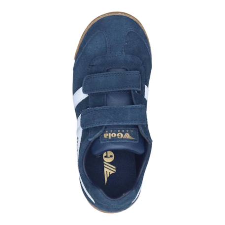 Baskets basses  à scratch  velours Kaki marine+Navy sun red+Navy white 14 - vertbaudet enfant 