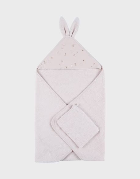Cape de bain éponge Rose moka 4 - vertbaudet enfant 