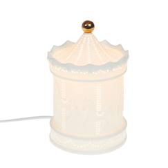 Linge de maison et décoration-Décoration-Lampe carrousel   he en porcelaine 2