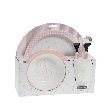 Coffret déjeuner 5  rose Rose 2 - vertbaudet enfant 