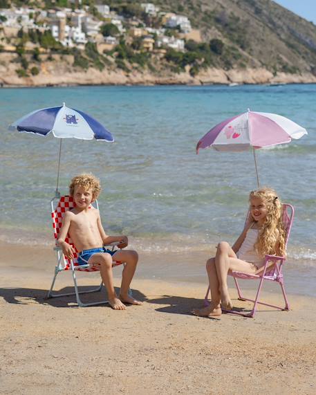 Chaise enfant pliable avec parasol upf50 Multicolore+Violet 6 - vertbaudet enfant 