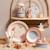 Coffret repas lulu la tortue (5 pièces) Rose, bleu 3 - vertbaudet enfant 