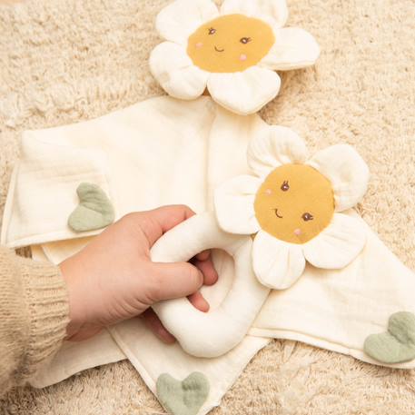 Doudou fleur marguerite Beige 3 - vertbaudet enfant 
