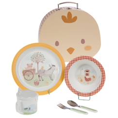 Puériculture-Repas-Coffret déjeuner valisette 5 pièces justin