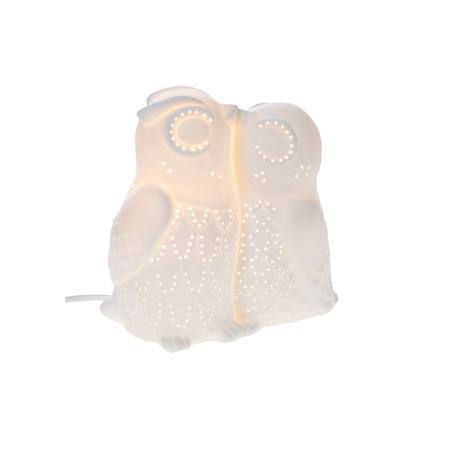 Lampe chouettes bisou Blanc 1 - vertbaudet enfant 