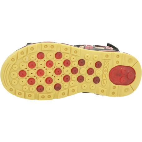 Sandales en cuir à scratch Marine royal+Noir rouge 12 - vertbaudet enfant 