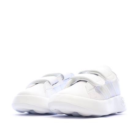 Baskets bébé fille grand court 2.0 cf Blanc+Blanc white 6 - vertbaudet enfant 