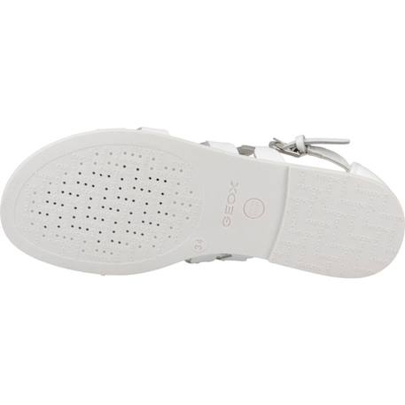 Sandales en cuir à brides Blanc 6 - vertbaudet enfant 
