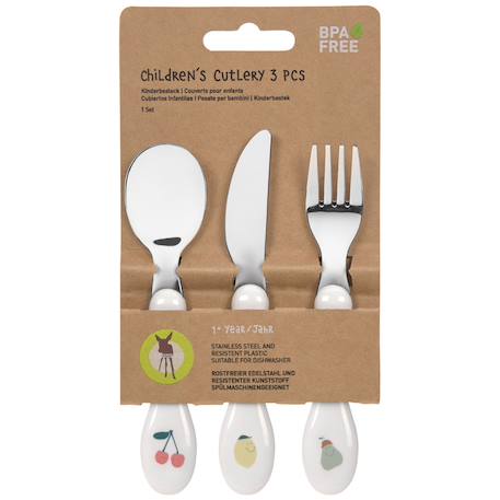 Lot de 3 couverts happy fruits Blanc 4 - vertbaudet enfant 