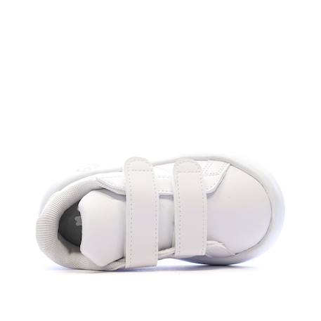 Baskets bébé fille grand court 2.0 cf Blanc+Blanc white 4 - vertbaudet enfant 