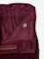 Pantalon fille large velours côtelé style paperbag bordeaux+camel+marine+mauve+olive 5 - vertbaudet enfant 