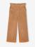 Pantalon fille large velours côtelé style paperbag bordeaux+camel+marine+mauve+olive 7 - vertbaudet enfant 
