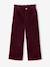 Pantalon fille large velours côtelé style paperbag bordeaux+camel+marine+mauve+olive 3 - vertbaudet enfant 