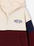 Sweat capuche garçon colorblock bordeaux+rouge 5 - vertbaudet enfant 
