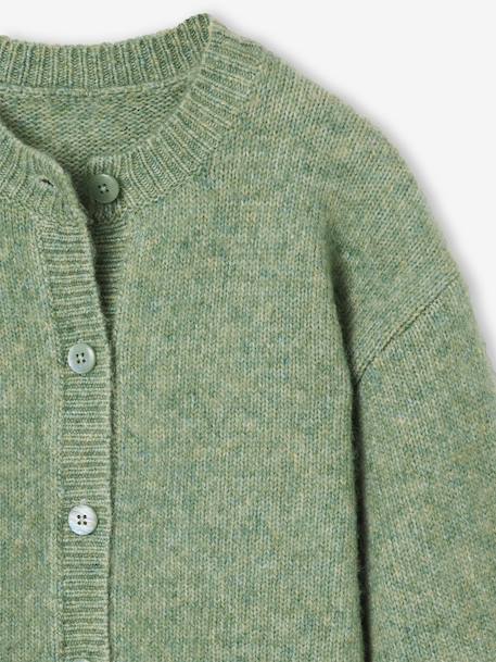 Gilet fille manches longues écru+lavande+vert sauge 11 - vertbaudet enfant 