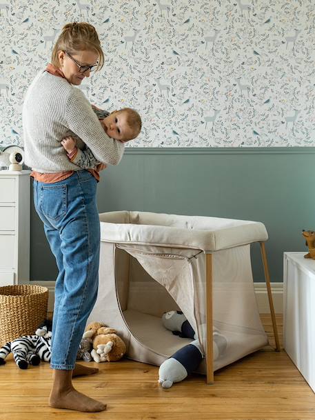 Lit parapluie 3 en 1 Eazy Sleep gris+sable 12 - vertbaudet enfant 