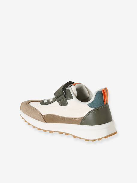 Baskets enfant garçon synthétique à scratchs bleu imprimé+kaki+lot beige+lot bleu 10 - vertbaudet enfant 