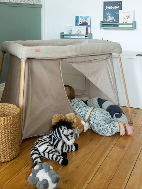 Lit parapluie 3 en 1 Eazy Sleep gris+sable 13 - vertbaudet enfant 