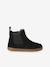 Boots fille cuir zippées beige+bronze+cacao+jaune d'or+marine+marron+noir+vert+vieux rose 34 - vertbaudet enfant 