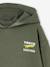 Sweat garçon à capuche motif poitrine orange+vert sauge 11 - vertbaudet enfant 
