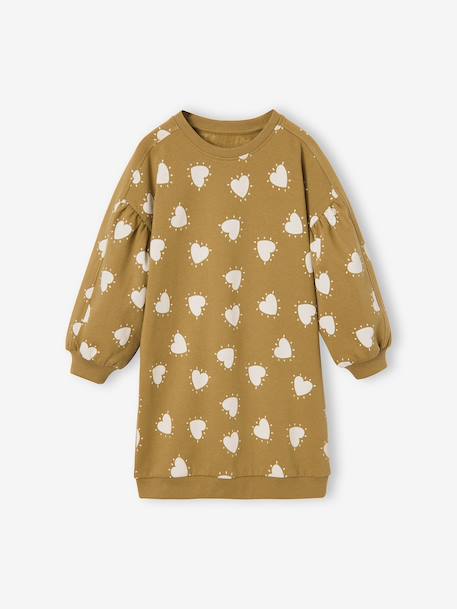 Robe courte fille écru+olive 5 - vertbaudet enfant 