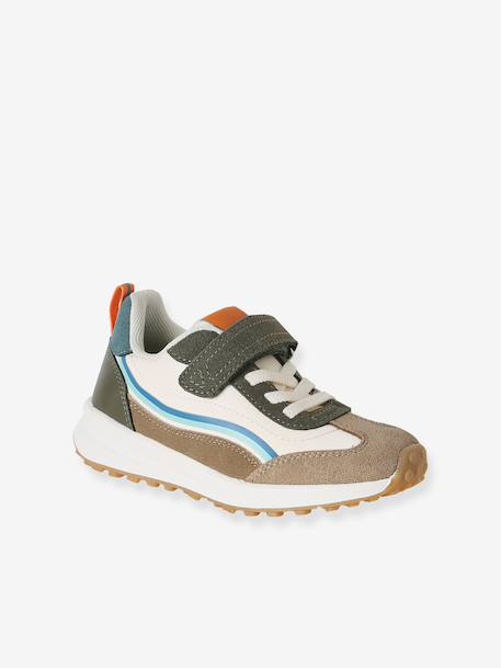 Baskets enfant garçon synthétique à scratchs bleu imprimé+kaki+lot beige+lot bleu 8 - vertbaudet enfant 