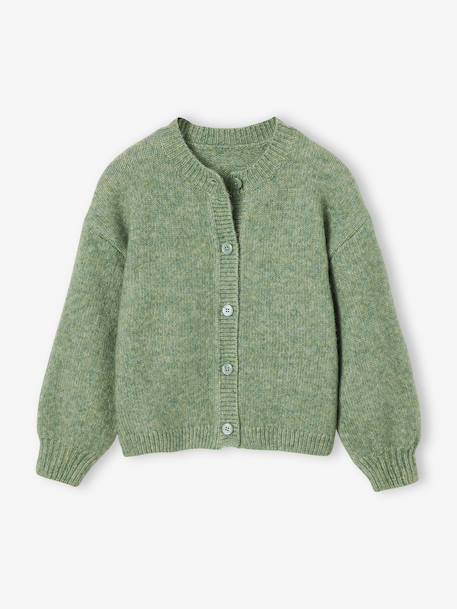 Gilet fille manches longues écru+lavande+vert sauge 9 - vertbaudet enfant 