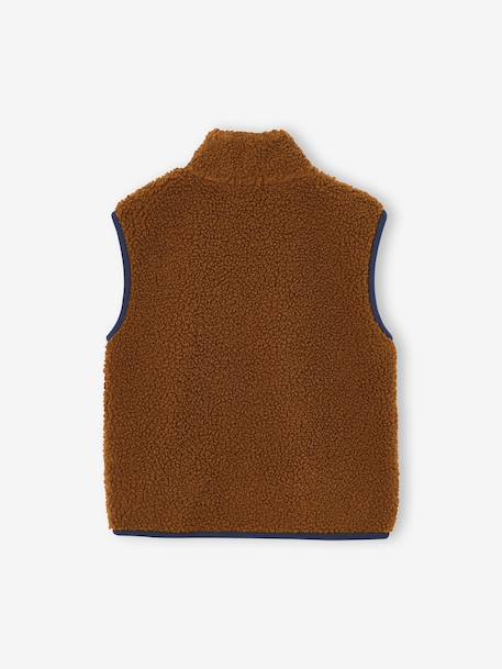Gilet sans manches garçon caramel+écru 3 - vertbaudet enfant 