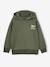 Sweat garçon à capuche motif poitrine orange+vert sauge 9 - vertbaudet enfant 