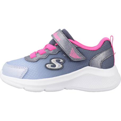Baskets bébé fille légère Bleu marine et rose vif 2 - vertbaudet enfant 