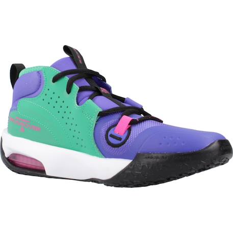Baskets enfant garçon en cuir Violet 5 - vertbaudet enfant 