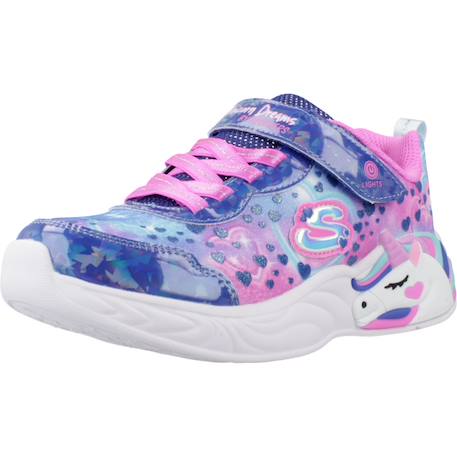 Baskets enfant fille légère souple Multicolore rose+Violet marine 10 - vertbaudet enfant 