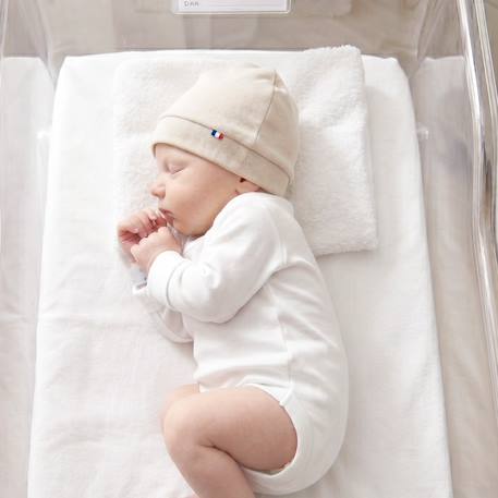 Bonnet de naissance en coton ultra doux Beige+Blanc+Bleu+Écru+Rose+Vert 2 - vertbaudet enfant 