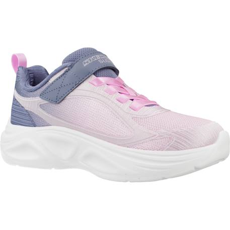 Baskets enfant fille en tricot souple Rose+Violet et aqua 5 - vertbaudet enfant 