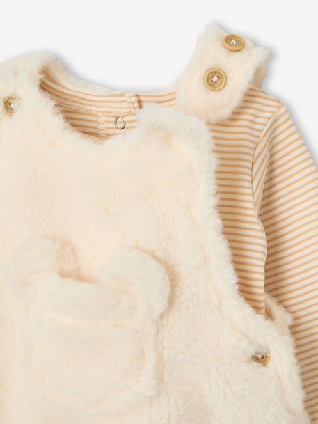 Ensemble salopette et body bébé garçon vanille 5 - vertbaudet enfant 