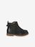 Chaussures premiers pas bébé boots cuir jaune d'or+noir 8 - vertbaudet enfant 