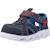 Sandales bébé garçon en textile légère souple Bleu marine+Noir et citron 4 - vertbaudet enfant 