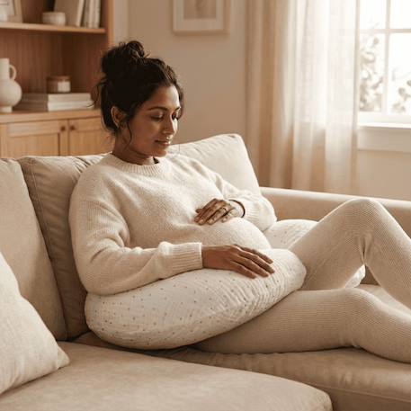Coussin de maternité 3 en 1 : grossesse, allaitement & repos - housse double gaze coton - blanc Blanc 3 - vertbaudet enfant 