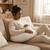 Coussin de maternité 3 en 1 : grossesse, allaitement & repos - housse double gaze coton - blanc Blanc 3 - vertbaudet enfant 
