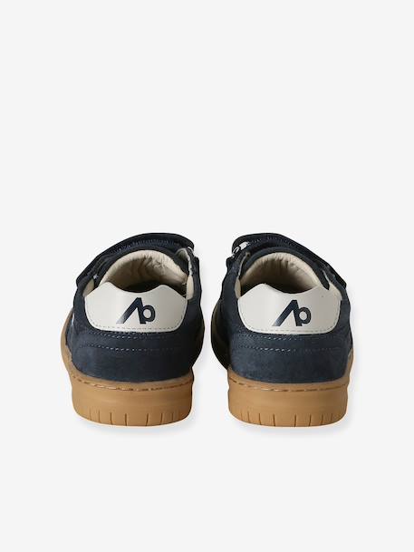 Baskets enfant garçon cuir à scratchs marine 4 - vertbaudet enfant 