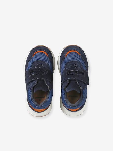Chaussures premiers pas bébé à scratch bleu 4 - vertbaudet enfant 